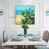 Pure Hand Painted Abstract Sea Scenery painting On Canvas wall Bedroom