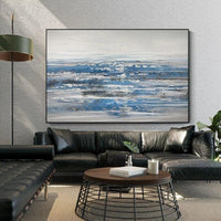 Hand Painted New Abstract Canvas Textured Oil Painting Panel Acrylic Art Home Entrance Decor Items