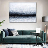 Hand Painted Black White Abstract Textured On Canvas Modern Gallery Wall Hangings Canvas Wall Art