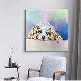 Hand Painted Cartoon Animal On Canvas Oil Painting Canvas