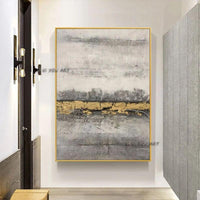 Hand Painted Abstract gold Oil Paintings Salon Wall Decoration Modern Paintings On Canvas Hand Painted Artwork painting