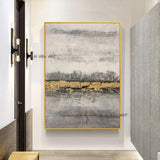 Hand Painted Abstract gold Oil Paintings Salon Wall Decoration Modern Paintings On Canvas Hand Painted Artwork painting