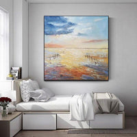 Modern Impressionist Landscape Painting Hand Painted Abstract Oil Painting On Canvas Decor As