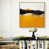 Abstract picture Hand Painted Canvas Art gold bedroom Modern home decoration wall painting