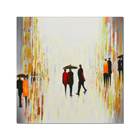 Hand Painted Oil Painting Abstract Wall Canvas Modern Impression People Street Landscape Artwork Room Decor