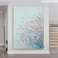 Thick Knife Flower Oil Painting Hand Painted Abstract Hand Painted Modern Wall Decoration Art