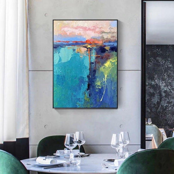 Hand Painted Modern Abstract Art Hang Hand Painted On Canvas Contemporary Wall Artwork