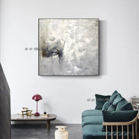 Contemporary Artwork Canvas Abstract Style and Grey Wall Art Decor