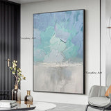 Palette Knife Abstract Texture Thick Oil Painting Hand Painted Wall Hanging Canvas Art For Hotel Hall Decoration