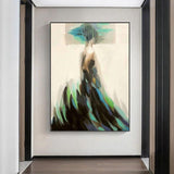 Hand Painted Impression Woman Abstract Art People Oil Painting Canvas Decor