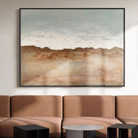 Arrival Textured Abstract Of Desert Landscape Modern Hand Painted Painting Art