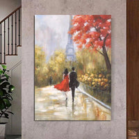 Hand Painted Oil Painting Landscape Impression People Abstract Modern Canvas Hoom Decor