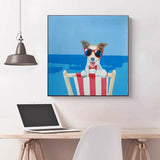 Hand Painted Abstract Oil Painting Canvas Wall Art Cartoon Animal Modern Painting Oil Decoration As