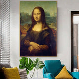 Hand Painted Leonardo da Vinci Famous Mona Lisa's Smile Oil Painting Canvasative Canvas