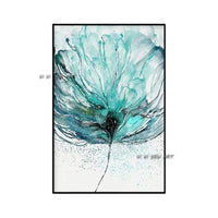 Hand Painted Abstract Wall Many Kinds Flowers Minimalist Modern On Canvas Decorative