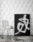 Hand Painted oil painting Abstract Brush Stroke Art Black And White Painting Modern Scandinavian Decor Modern Wall