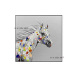 Hand Painted Abstract Wall Art Horse Minimalist Decorative Modern On Canvas