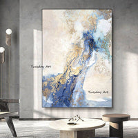 Hand Painted Landscape Oil Painting Modern Abstract Canvas For Bedroom Hand Painted Art