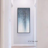 Abstract Hand Painted Landscape Painting On Canvas For Bedroom