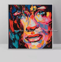 Nielly Style Francoise ArtWork Hand Painted Oil painting Face picture Art Women Modern Abstract on Canvas