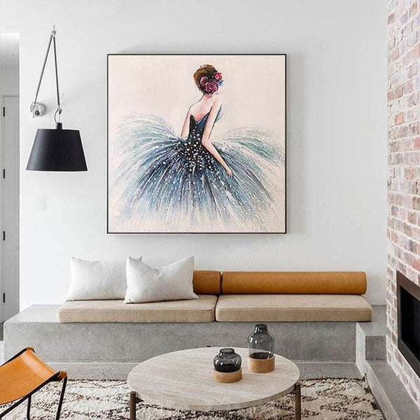 Hand Painted Hottest Sexy Girl Art Woman Oil Painting Photo Canvas Modern Decorative Items Artwork Bedroom