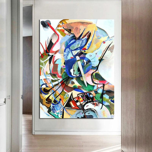 Hand Painted Wassily Kandinsky Abstract Art Oil Paintings Famouss Presents