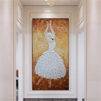 Ballet thick Painting Hand Painted Ballet On Canvas Hand Painted Modern thick knife OIL PAINTING Home Wall Hotel Decor