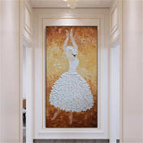 Ballet thick Painting Hand Painted Ballet On Canvas Hand Painted Modern thick knife OIL PAINTING Home Wall Hotel Decor