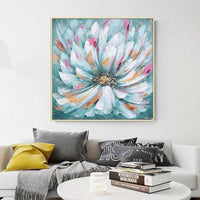 Hand Painted Abstract Beautiful Flower Oil Painting Home Good Canvas Wall Art Artwork For Decor As