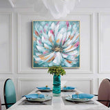 Hand Painted Abstract Beautiful Flower Oil Painting Home Good Canvas Wall Art Artwork For Decor As