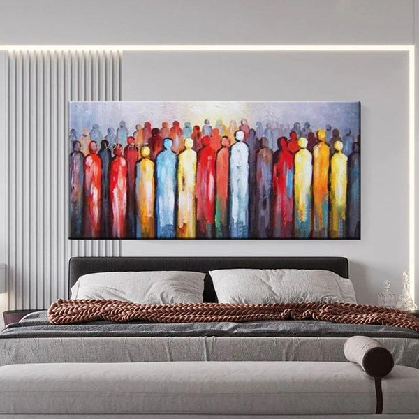 Hand Painted Figure Oil Paintings On Canvas Modern Abstract Pop Arts