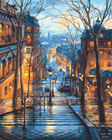 DIY Painting By Numbers Scenery DIY Oil Painting By Numberss Street Landscape Canvas Paint Art Pictures Home Decor