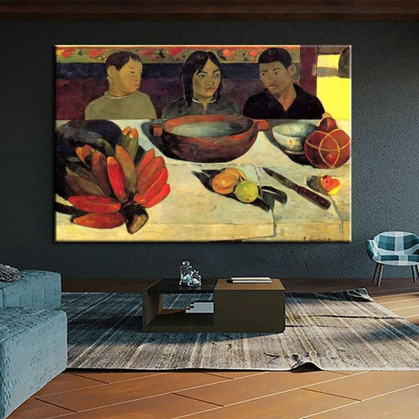 Paul Gauguin Le repas Hand Painted Oil Painting Figure Abstract Classic Retro Wall Art Decoration