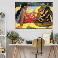 Hand Painted Art Oil Painting Paul Gauguin Girl Woman Impressionism Landscape People Abstracts Room Decor