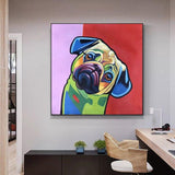 Cartoon Oil Painting Hand Painted Pets On Canvas Modern Artists Paintingative For Kid Room