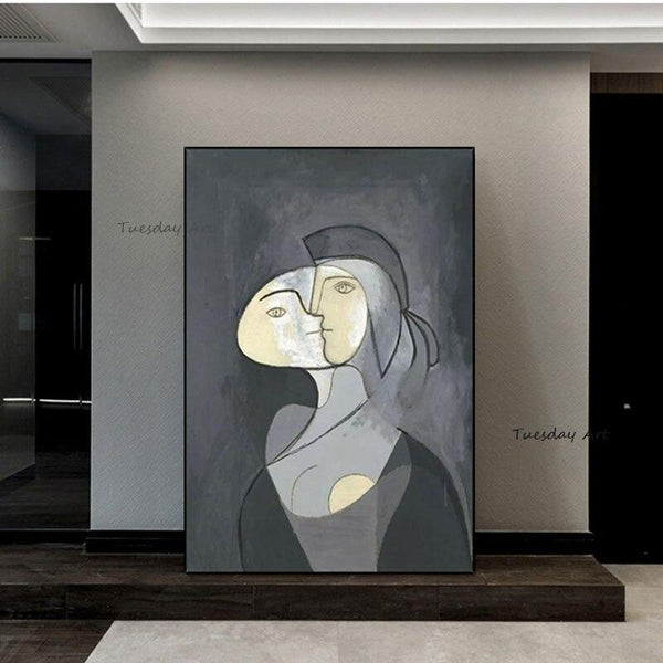 New Abstract Picasso Oil Painting Hand Painted Real Canvas Paintings Wall Art Modern Decoration