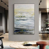 Modern Beautiful Scenery Light Color Hand Painted Abstract Landscape Of The Sea Of Clouds Home Good Wall Art Canvas Painting