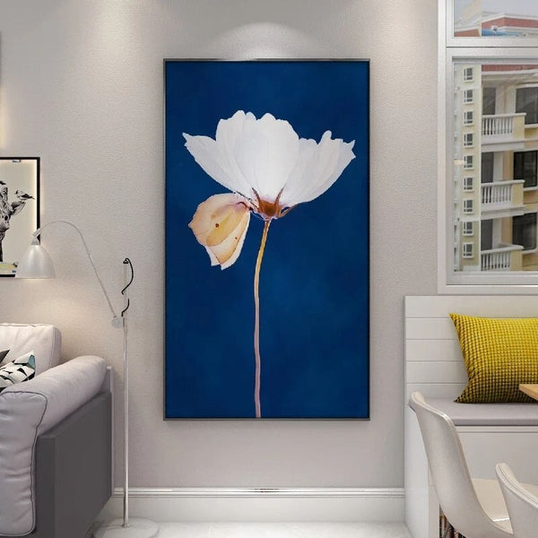 Hand Painted Oil Painting On Canvas Modern Flower Abstract