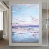 Hand Painted Oil Painting Hand Painted Landscape Sky Colorful Clouds Paintings Wall Art Artwork For Bedroom