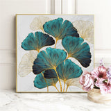 DIY 5D DIY Diamond Painting Ginkgo Leaves Kit Diamond Flower Picture Of Rhinestone Handmade