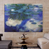 Hand Painted Famous Claude Monet Water Lily Impression Art Landscape Oil Paintings