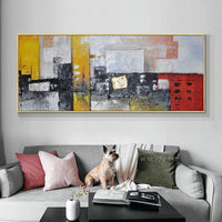 Design Hand Painted Canvas Painting Wall Art Abstract Artist Painted Wall