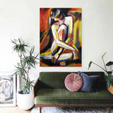 Hottest Modern Abstract Sexy Naked Girls Figure Hand Painted Oil Painting On Canvas Wall Art