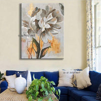 Hand Painted Abstract Flowers Hand Painted Canvas Oil Paintings Wall Hanging