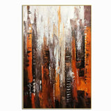Hand Painted knife oil painting Abstract modern oil painting on canvas art knife canvas painting for bedroom hotel decora