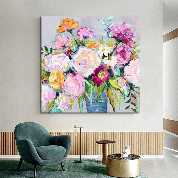 Hand Painted Oil Painting Modern Classic Flowers Abstract Canvas Painting s