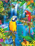 DIY 5D DIY Diamond Painting Parrot Full Square Round Animal Bird Diamond Mosaic Handmade