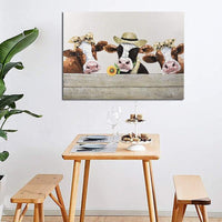 Wall Art Oil Animal Lovely Cow Modern On Canvas Bedroom And s