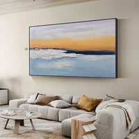 Hand Painted Abstract scenery On Canvas