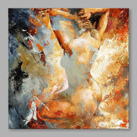 Hand Painted Oil Painting Impression Character Nude Abstract Rooms